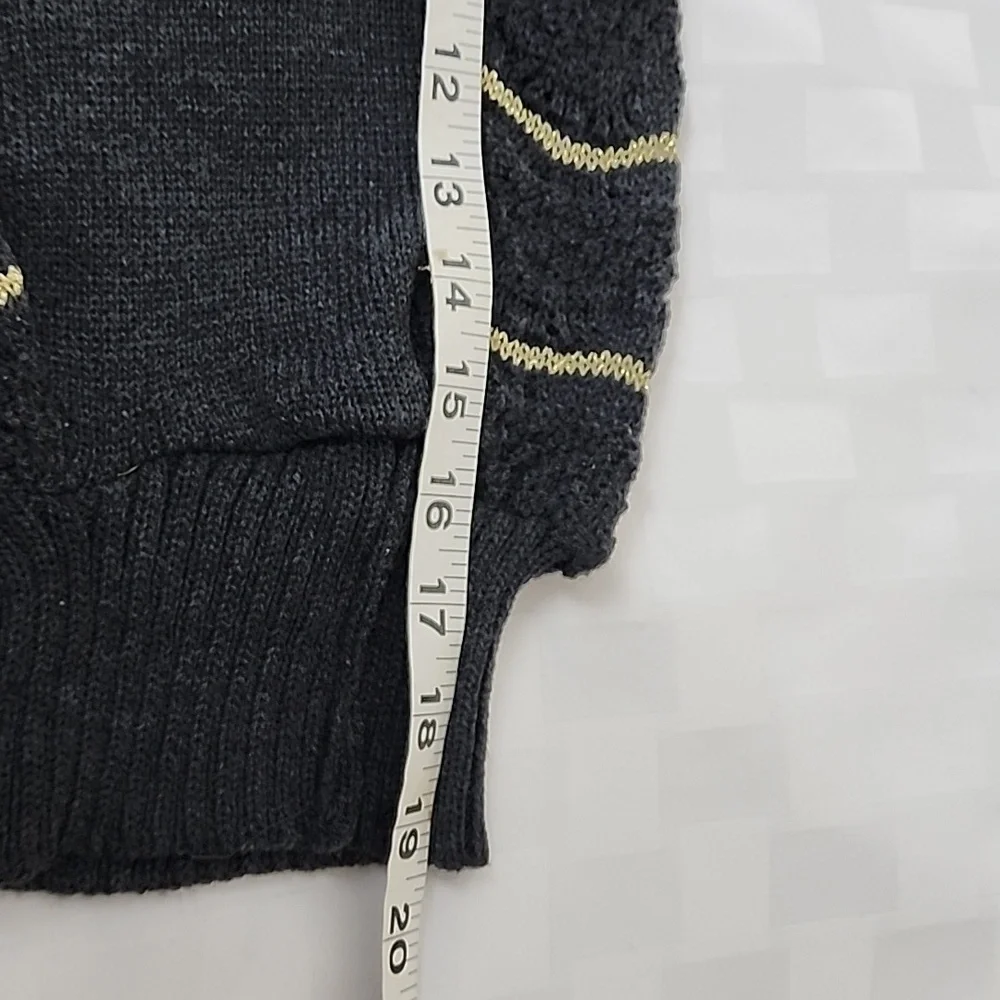 Kyeese Gold Thread Weave Patten Dog Sweater Size XL NWT
